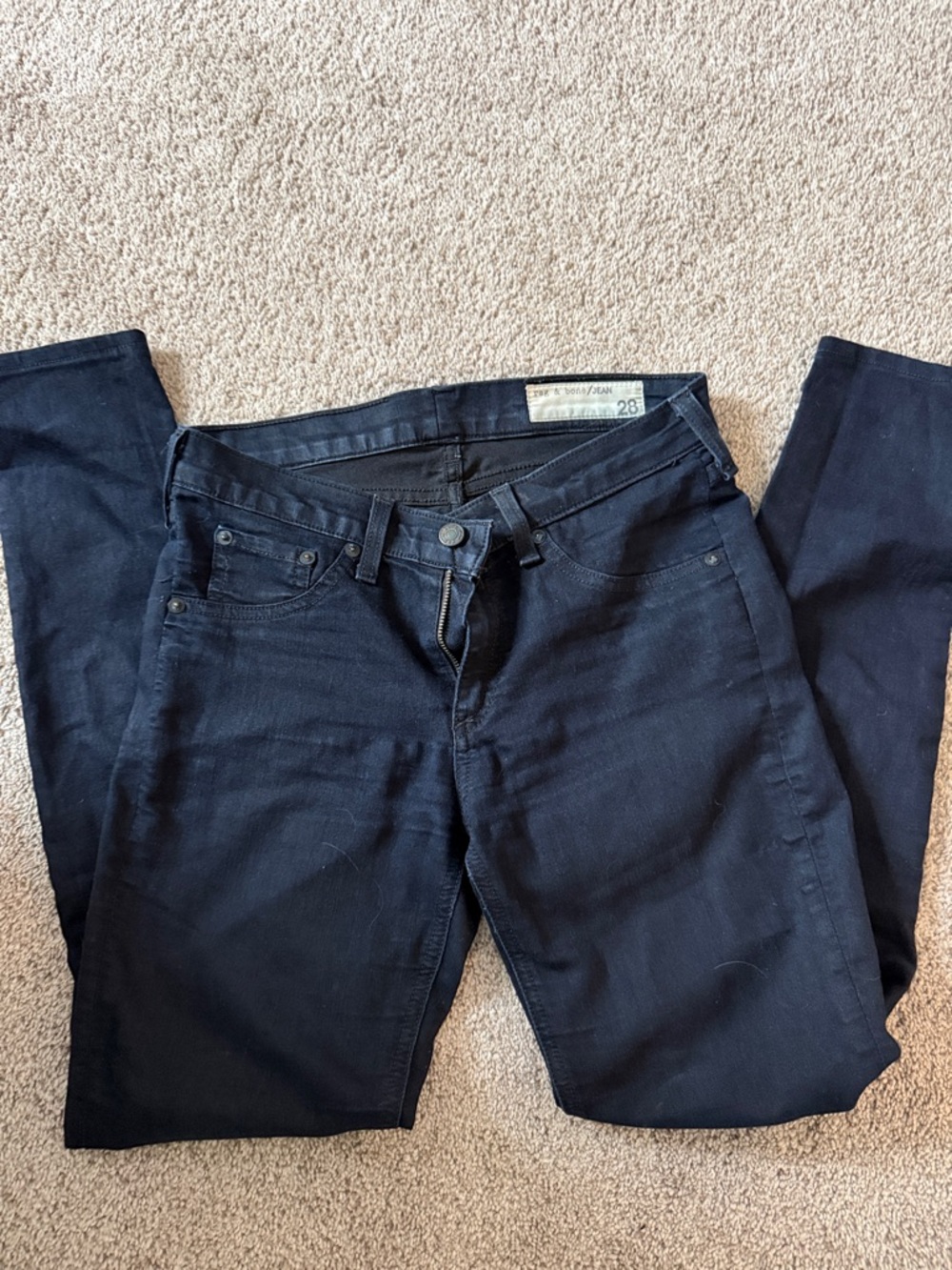 rag & bone Dark Navy Skinny Jeans